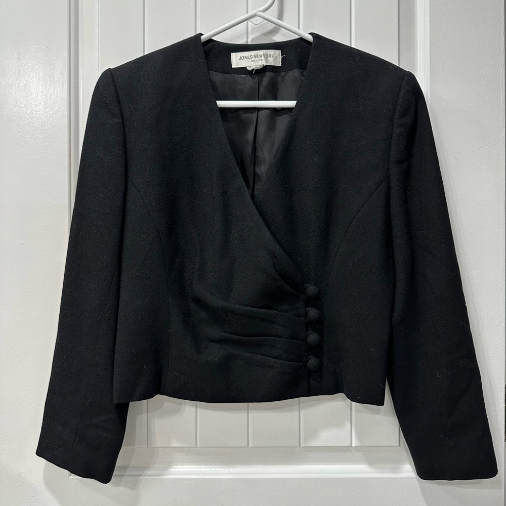 Jones New York Women's Black Cropped Blazer